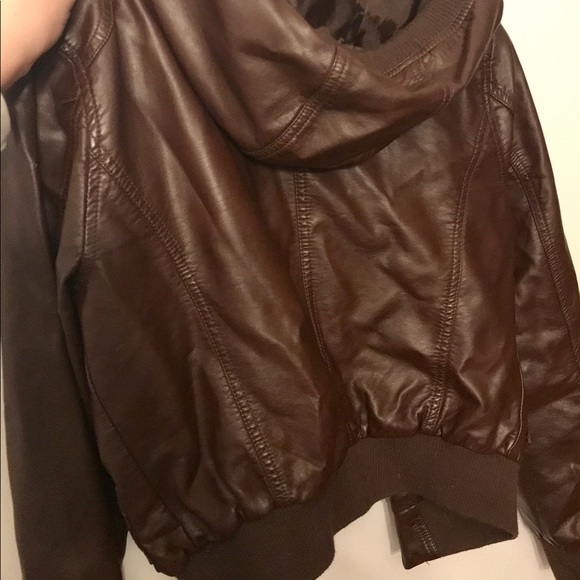 Brown Leather Jacket - Picture 2 of 3